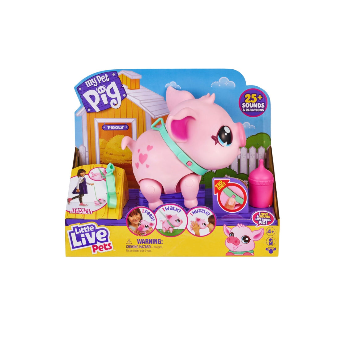 Live Pets- Piggly il mio piccolo maialino interattivo con accessori