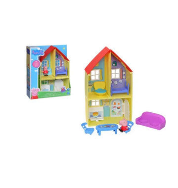 Peppa Pig- Peppa family House con personaggio e accessori inclusi