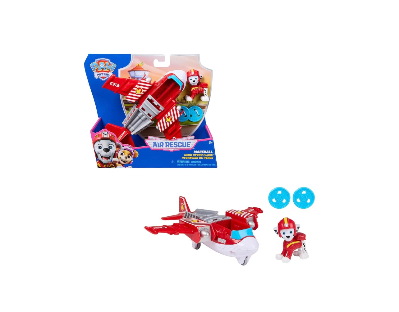 Paw Patrol- Air rescue Marshall con lanciatore