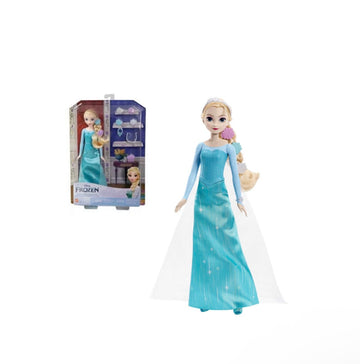 Disney Frozen- Bambola Elsa con accessori
