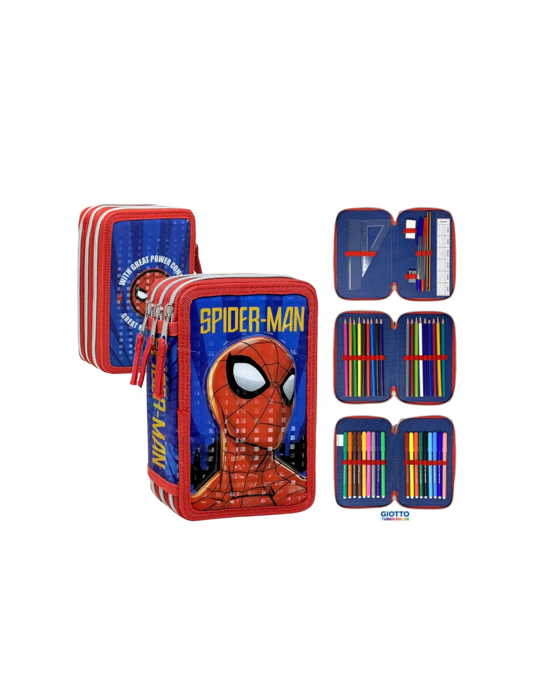 Spider Man- Astuccio 3 zip completo