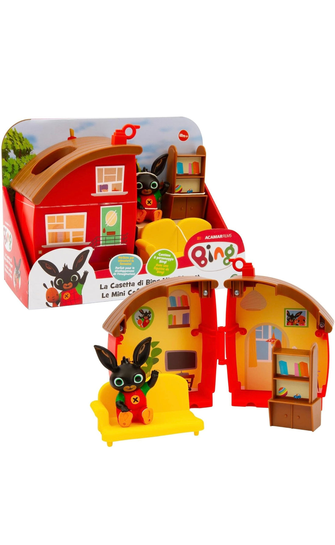 Bing- Playset casetta con accessori e personaggio Bing incluso