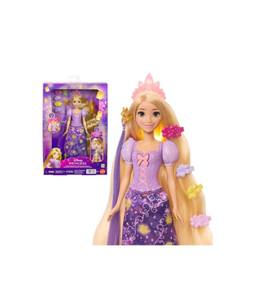 Disney Princess- Rapunzel capelli magici luminosi con accessori