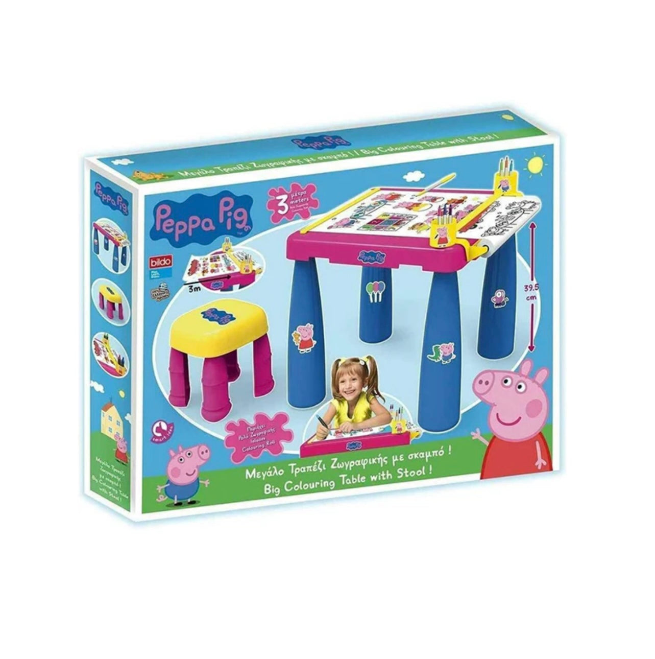 Peppa Pig - tavolo per colorare con sgabello