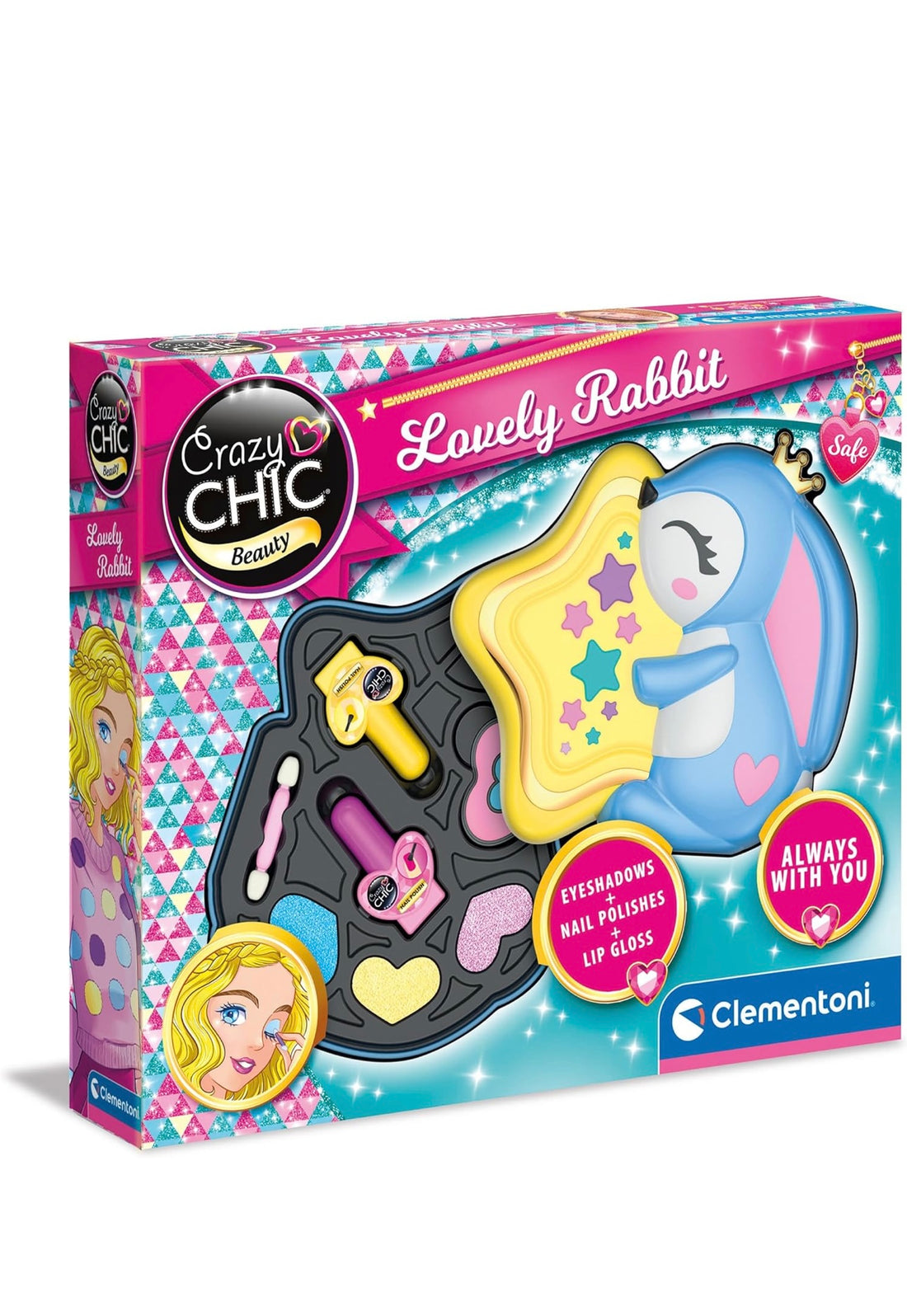 Clementoni- Crazy Chic trousse coniglietto Lovely