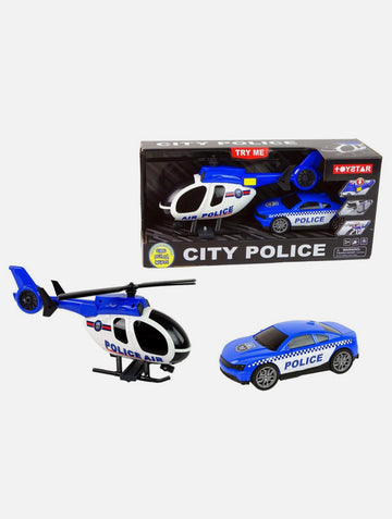Kidz Corner- City police elicottero con veicolo luci e suoni