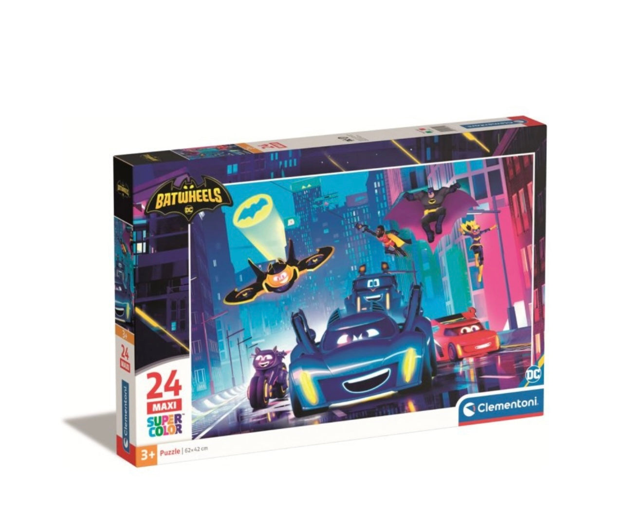 Clementoni Batwheels- Puzzle 24 pezzi maxi