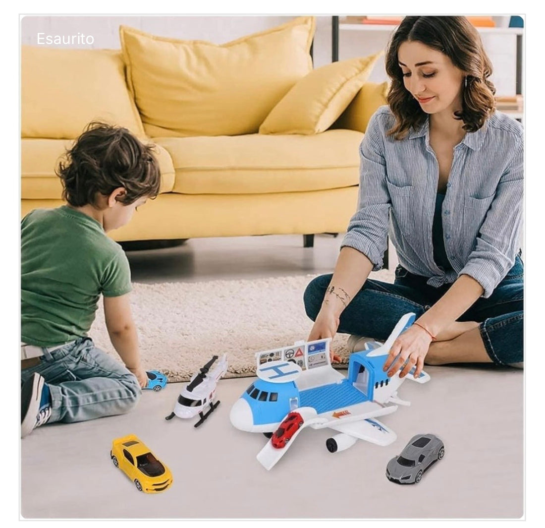 Parcheggio aereo- con auto e aereo inclusi