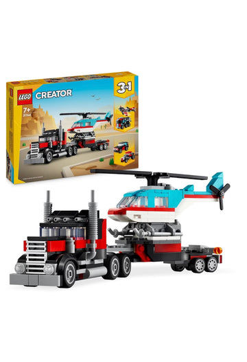 Lego- Creator 3in1 autocarro con elicottero ricostruibile