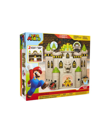 Super Mario- castello di bowser Deluxe con personaggio