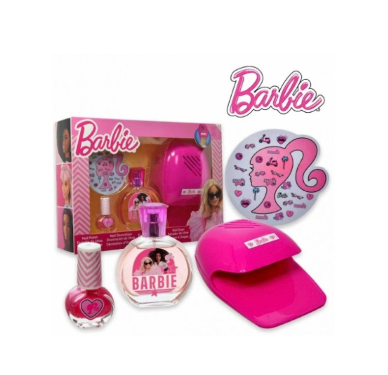 Barbie- Set manicure accessori unghie e profumo