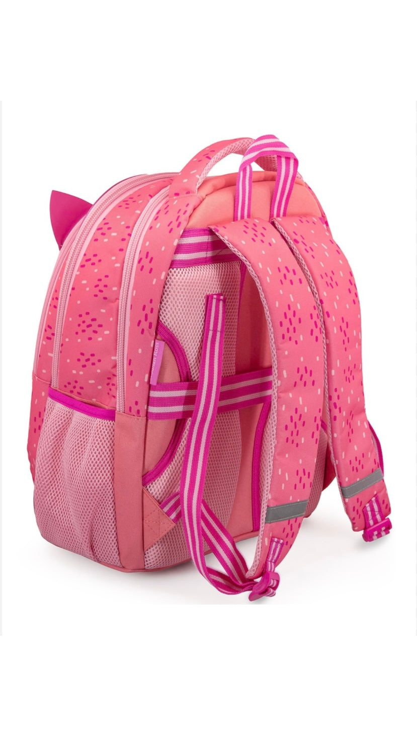 Julian Ross- Schoolpack Zaino foxy peluche+ astuccio 3 zip completo