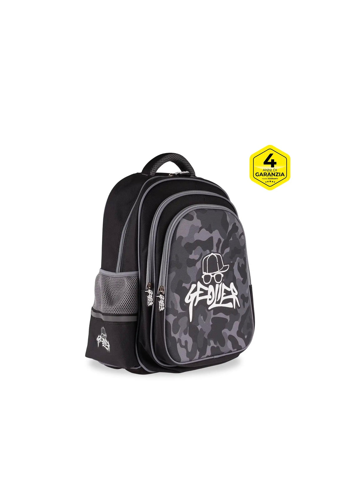 Geolier- Zaino camouflage con cuffie in omaggio