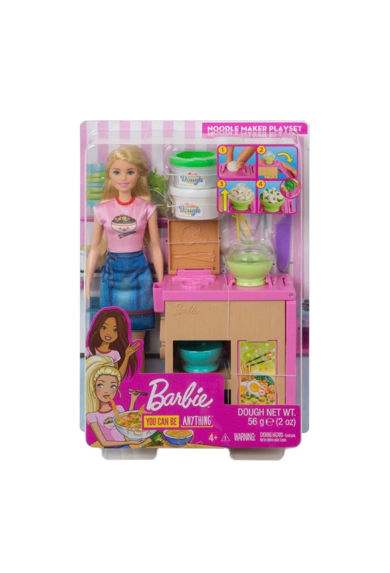 BARBIE- PLAY SET  NOODLES E PASTA DA MODELLARE