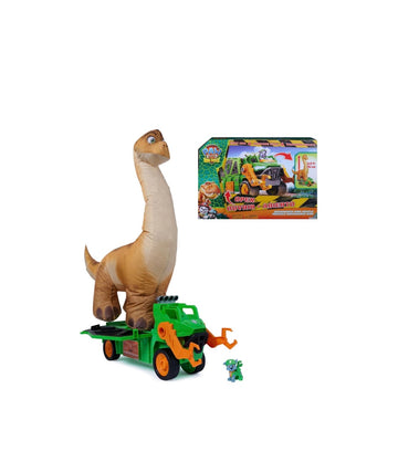 Paw Patrol- Megasaurus Dino veicolo con dinosauro gonfiabile con personaggio incluso