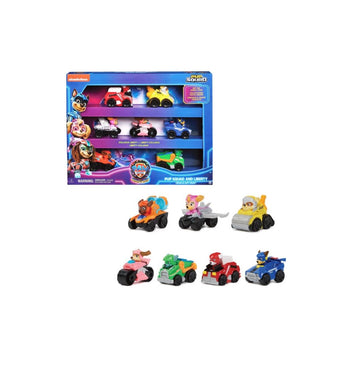 Paw Patrol- Set 7 personaggi con veicoli