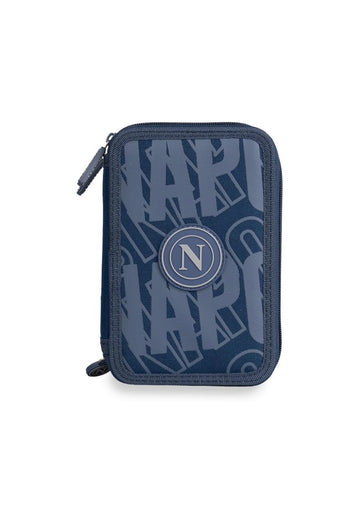Ssc Napoli- Astuccio 3 zip completo blu 2026/27