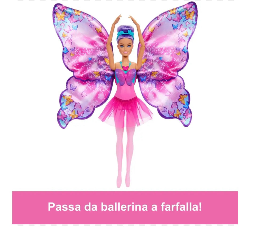 Barbie- Ballerina ali da farfalla 2in1