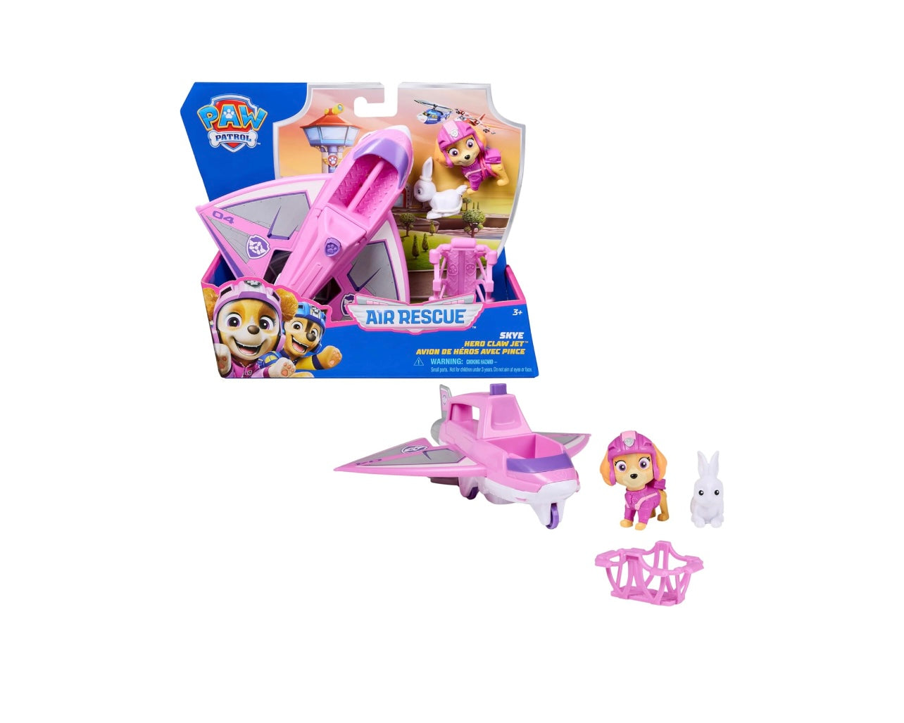 Paw Patrol- Air rescue Skye cesta salvataggio coniglietto