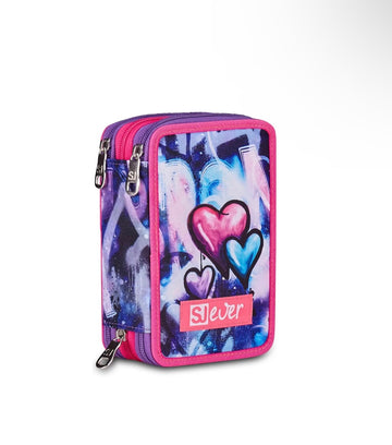 SJ Ever- Astuccio 3 zip completo multiviolet 2026/27