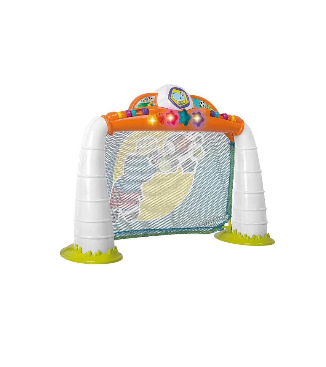Chicco- Porta da calcio interattiva con pallone incluso