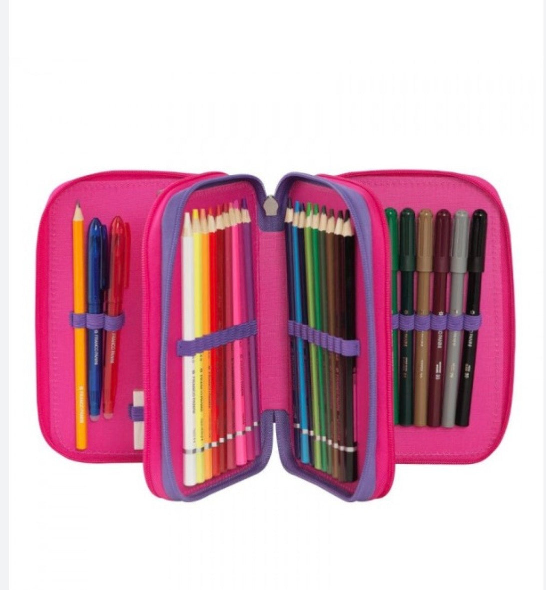 Comix Wave- Astuccio 3 zip completo Pink