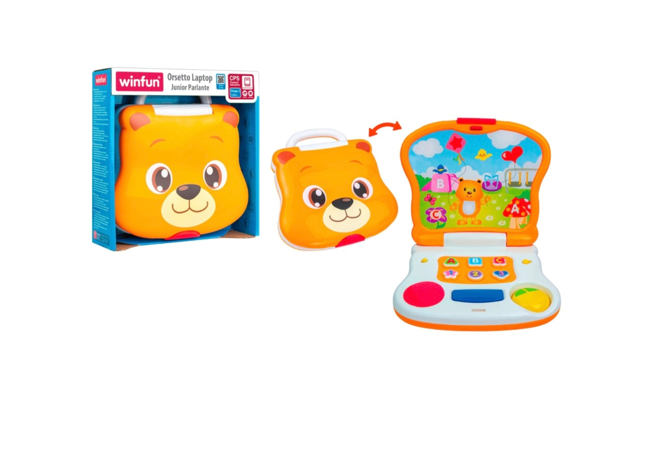 Winfun- laptop orsetto junior parlante