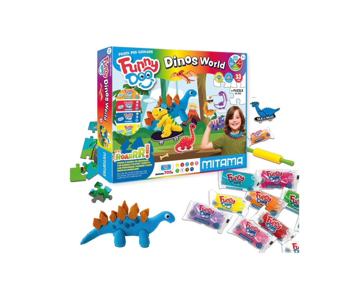 Mitama- Playset pasta modellabile dino world