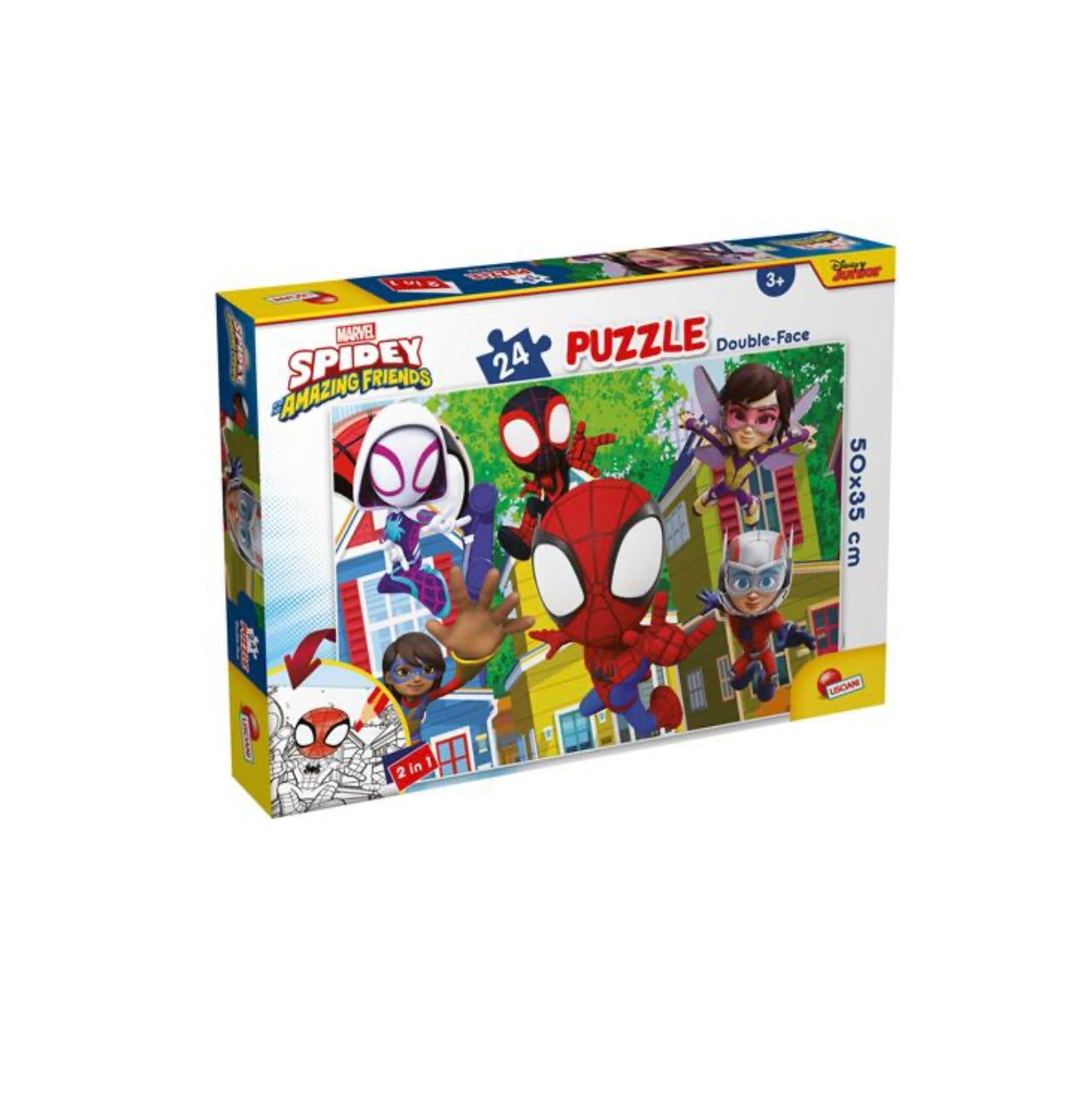 Spidey- puzzle 24 pezzi double face 50x35 cm