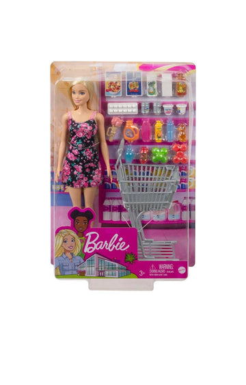 Barbie- Shopping con carrello e accessori