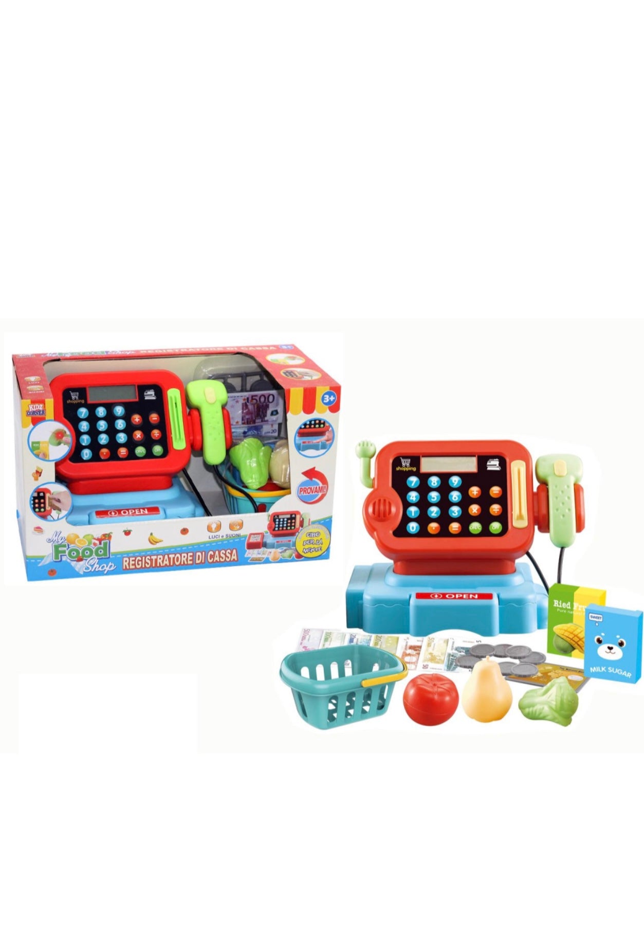 Kidz Corner- registratore di cassa digitale con accessori