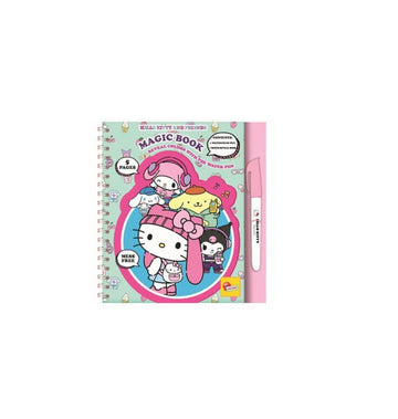 Hello Kitty- Magic book reveal colori con pennarello ad acqua