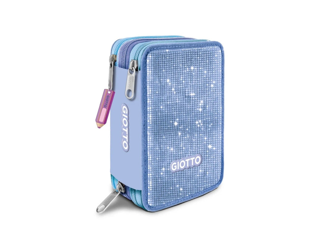 Giotto- Astucci 3zip completo super crystal colori assortiti