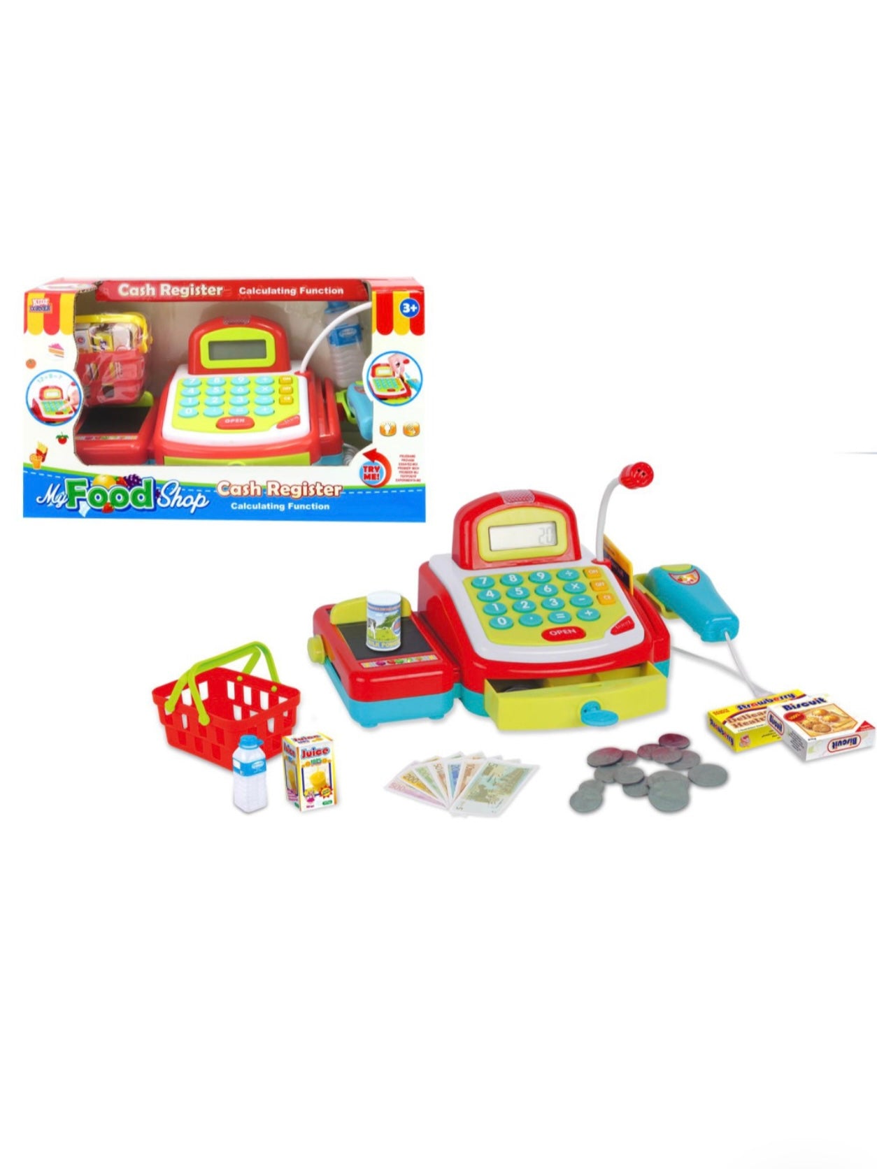 Kidz Corner- registratore di cassa con suoni e luci