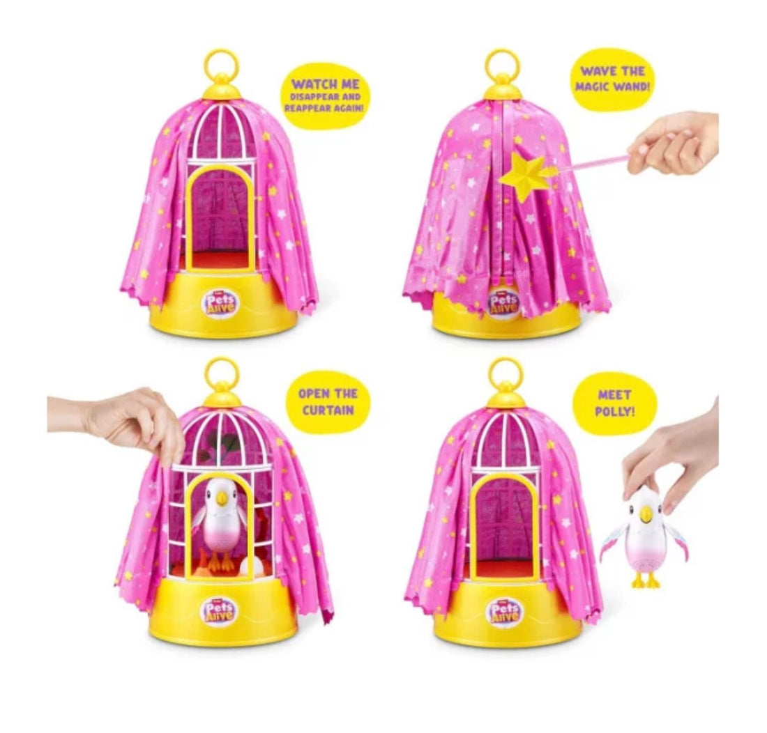 Pets Alive- Polly magic bird uccellino interattivo