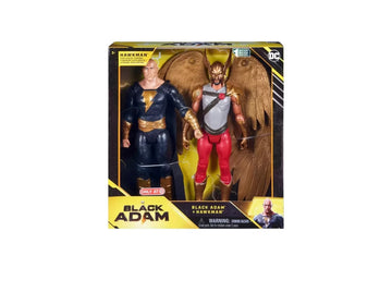 Dc- Black Adam set con Hawkman 30 cm
