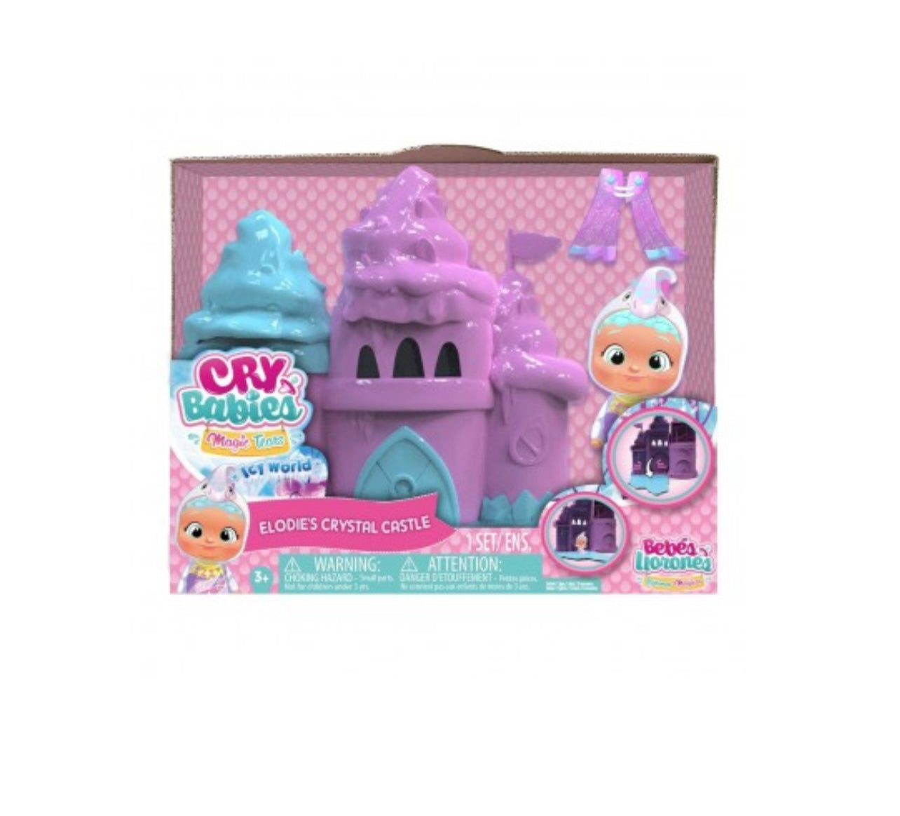 Cry Babies- Playset castello di ghiaccio di Elodie