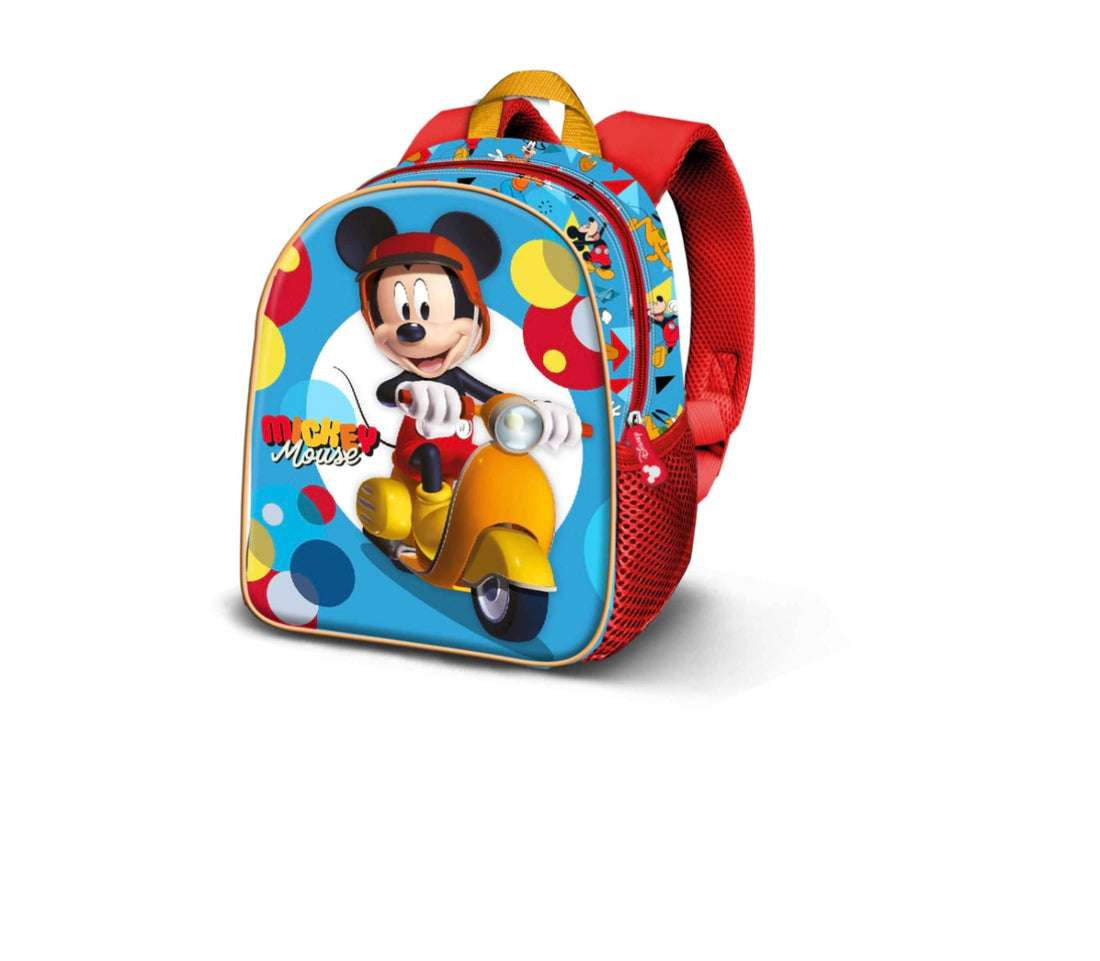 Mickey Mouse- Zainetto asilo 3D Mickey con scooter