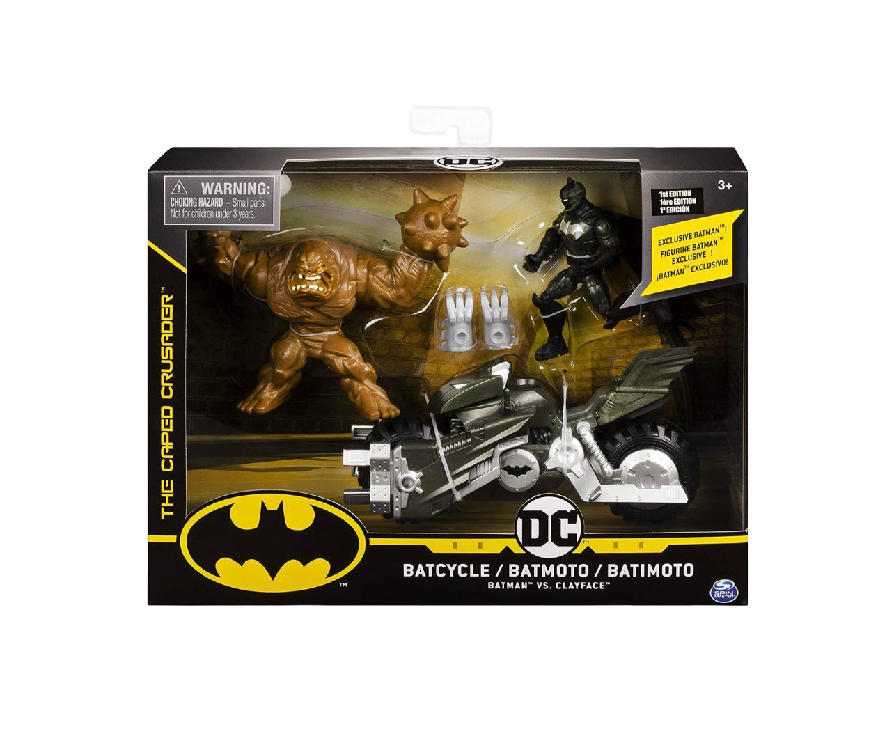 Dc- Batman Playset Batman vs Clayface con moto