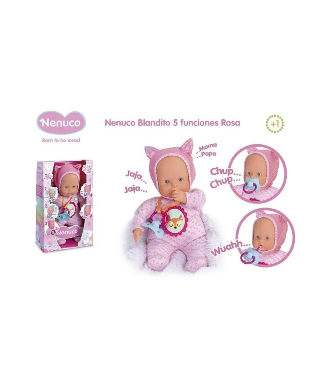 Nenuco- Soft 5 funzioni 30cm