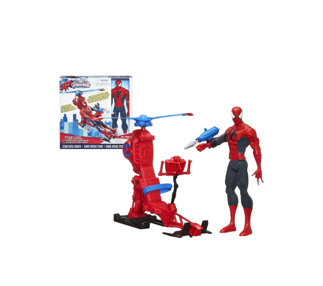 SPIDERMAN - ELICOTTERO CON PERSONAGGIO 30 CM