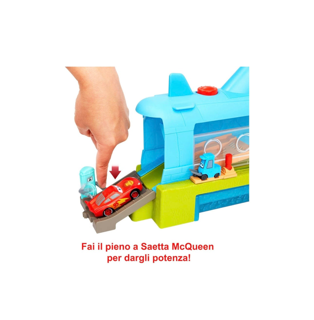 Disney Cars- Autolavaggio balena sottomarino con veicoli cambia colore