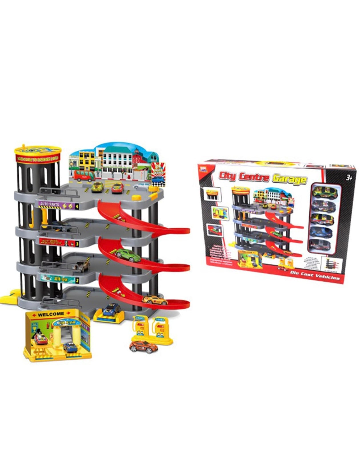 Kidz Corner- Maxi garage città con 5 auto