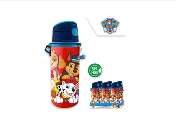 Paw Patrol- Borraccia in alluminio con cannuccia 600ml