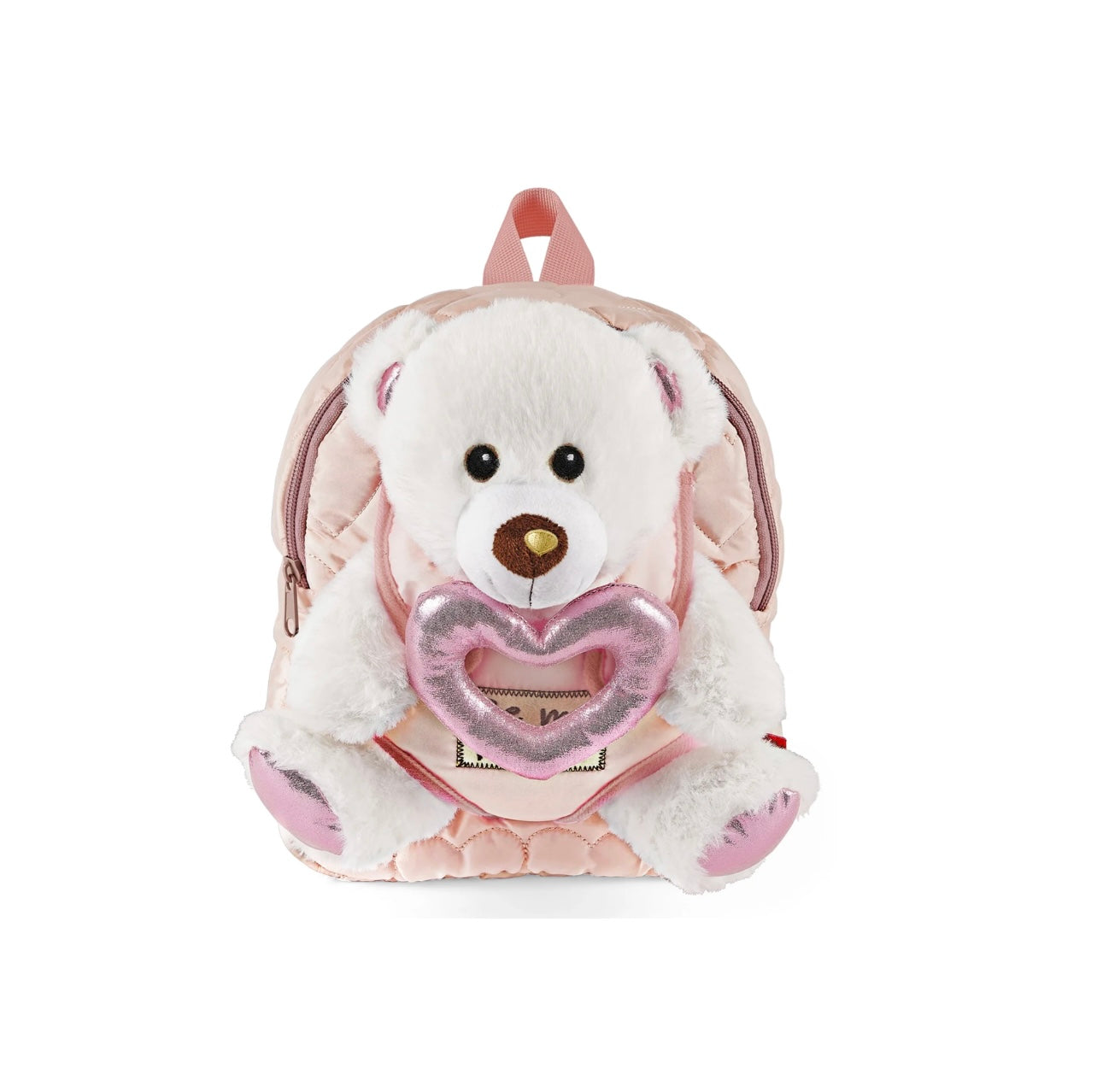 Perletti- zainetto Pink con peluche Orsetto Heart rimovibile