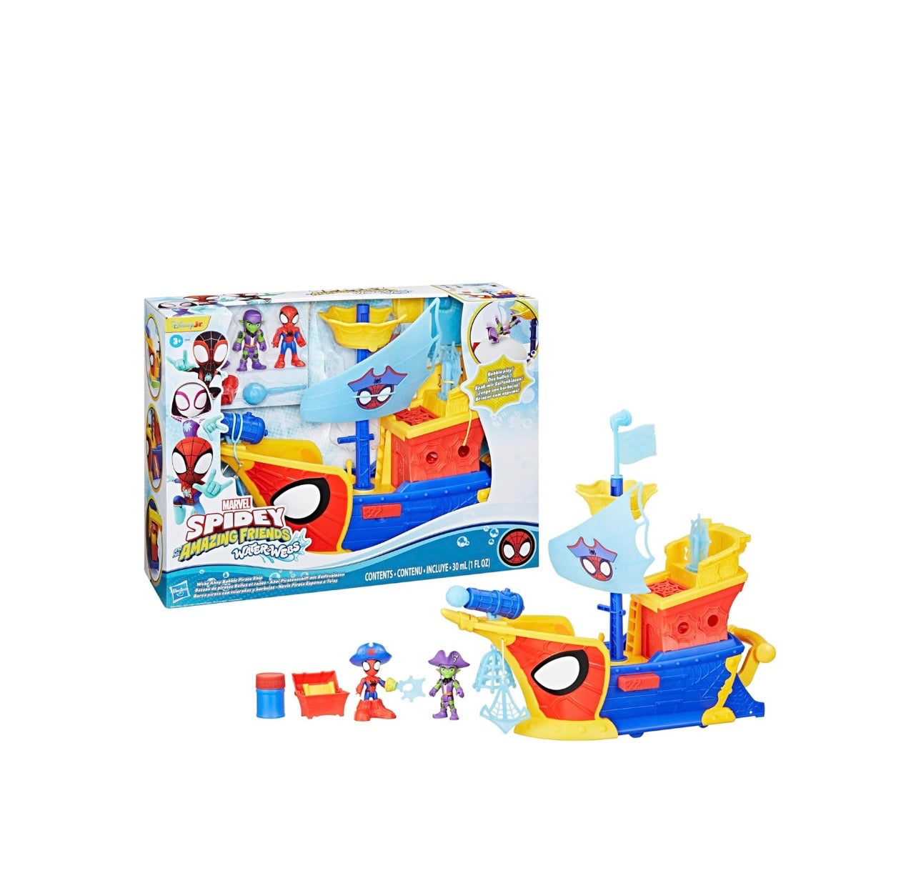 Spidey- Playset la nave dei pirati con personaggi e accessori inclusi