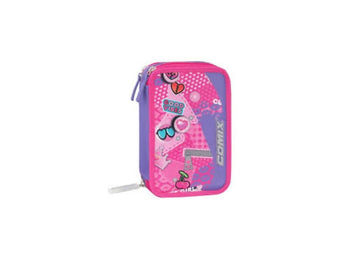 Comix Wave- Astuccio 3 zip completo Pink