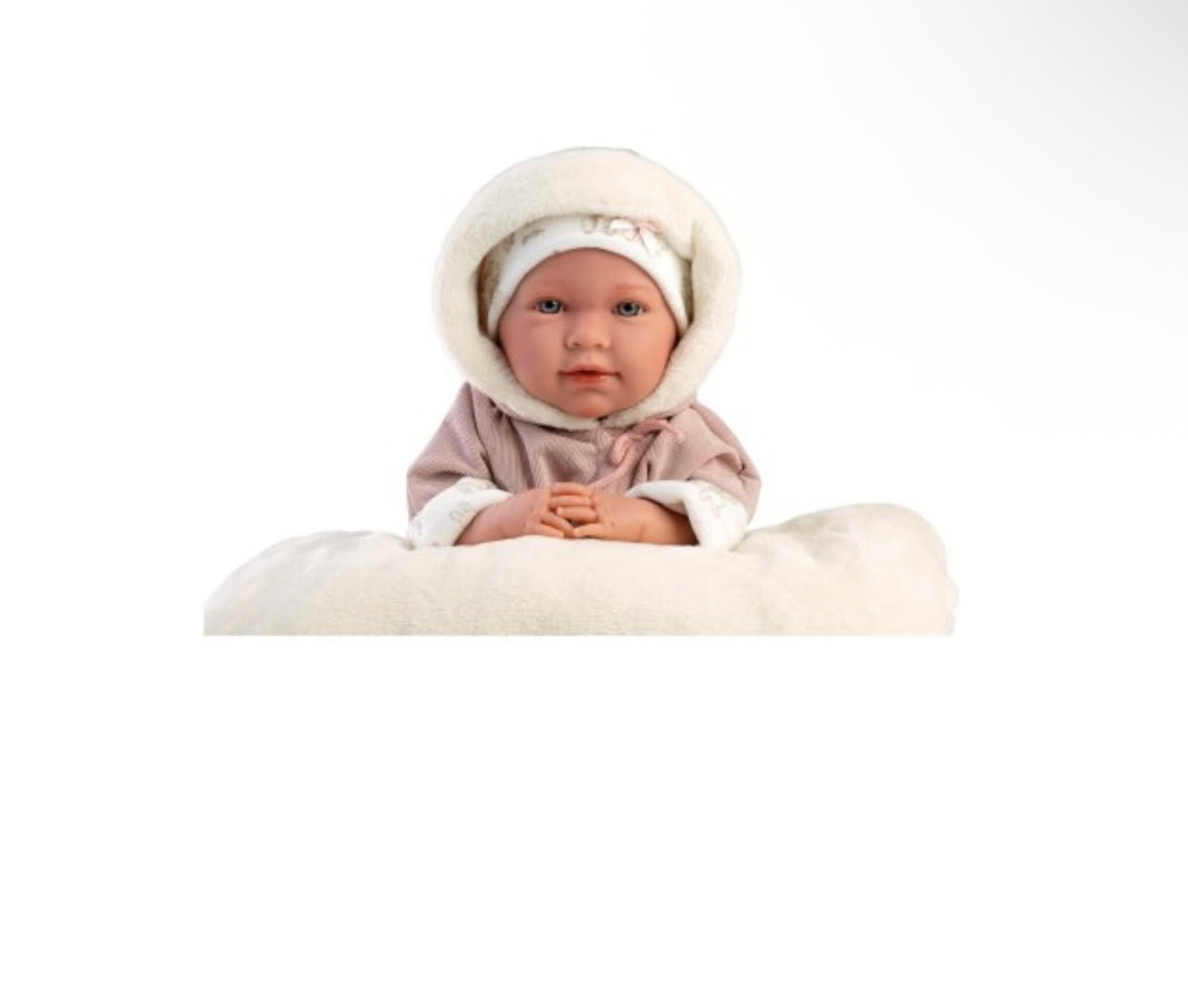 Llorens- Bambola Lala corpo morbido 42 cm con cuscino incluso