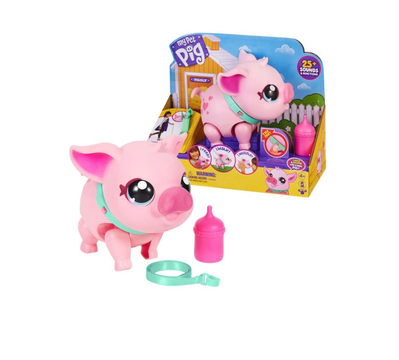 Live Pets- Piggly il mio piccolo maialino interattivo con accessori