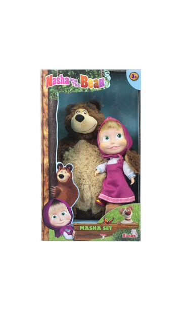 Masha e orso- set peluche orso 43cm e masha 23cm